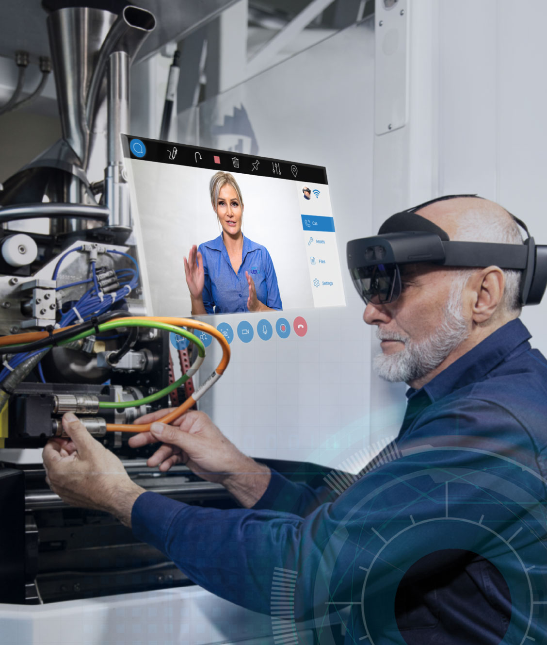 image of tna Solutions offering realtime remote support to customers using hololens technology